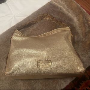 Gold Kate Spade Tote with Braided Strap